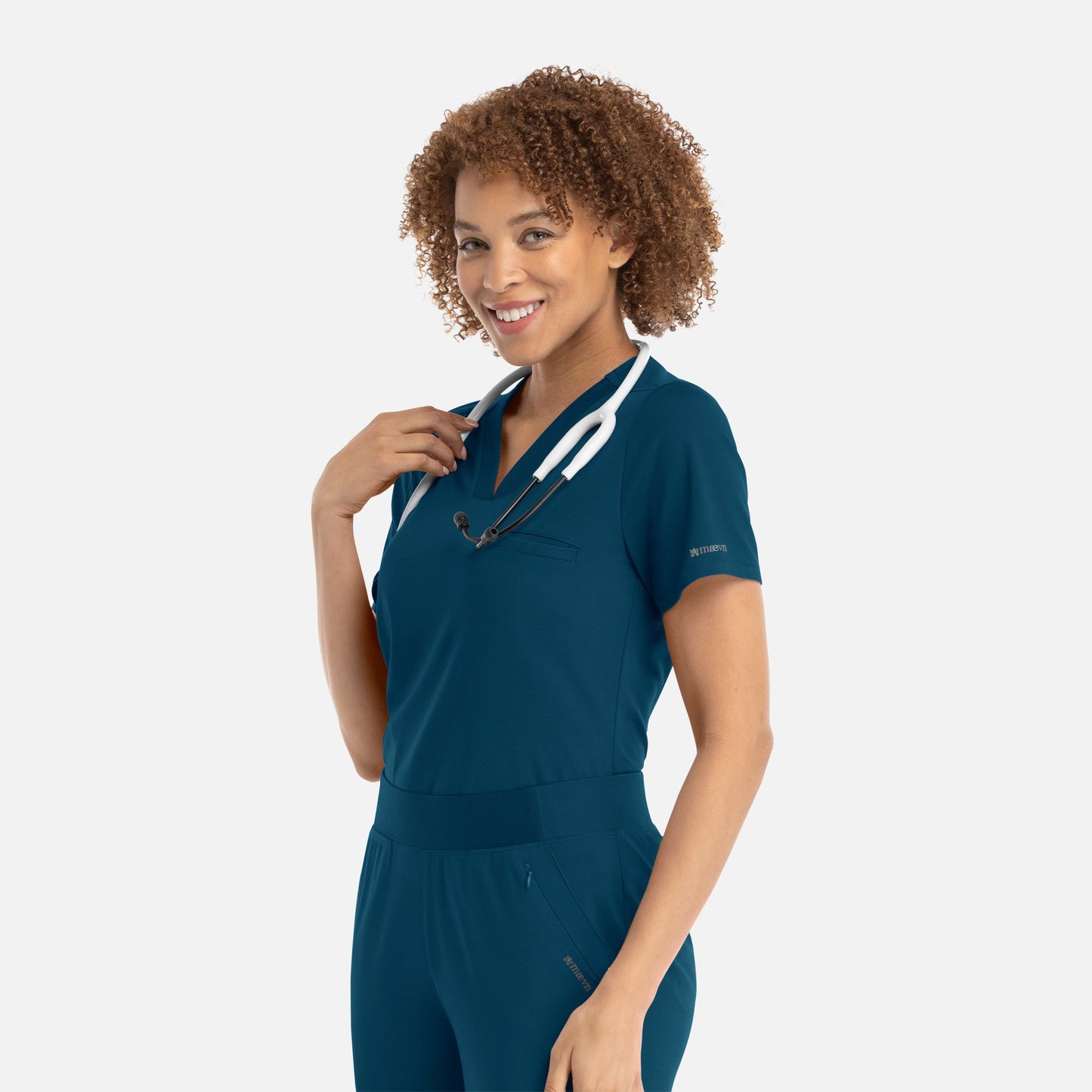 Women's Banded V-Neck Top