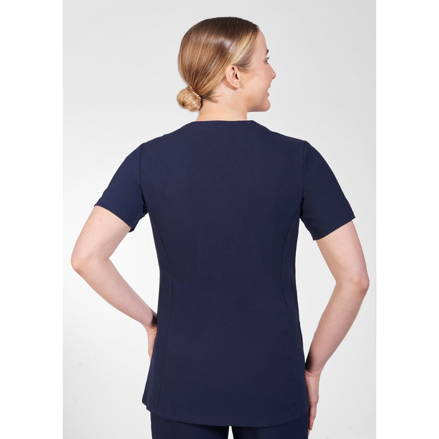 V-Neck Solid Color Scrub Top The Cathy