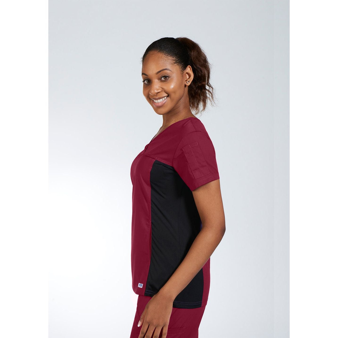 MOBB Flexi Stretchy Sides V-Neck Scrub Top
