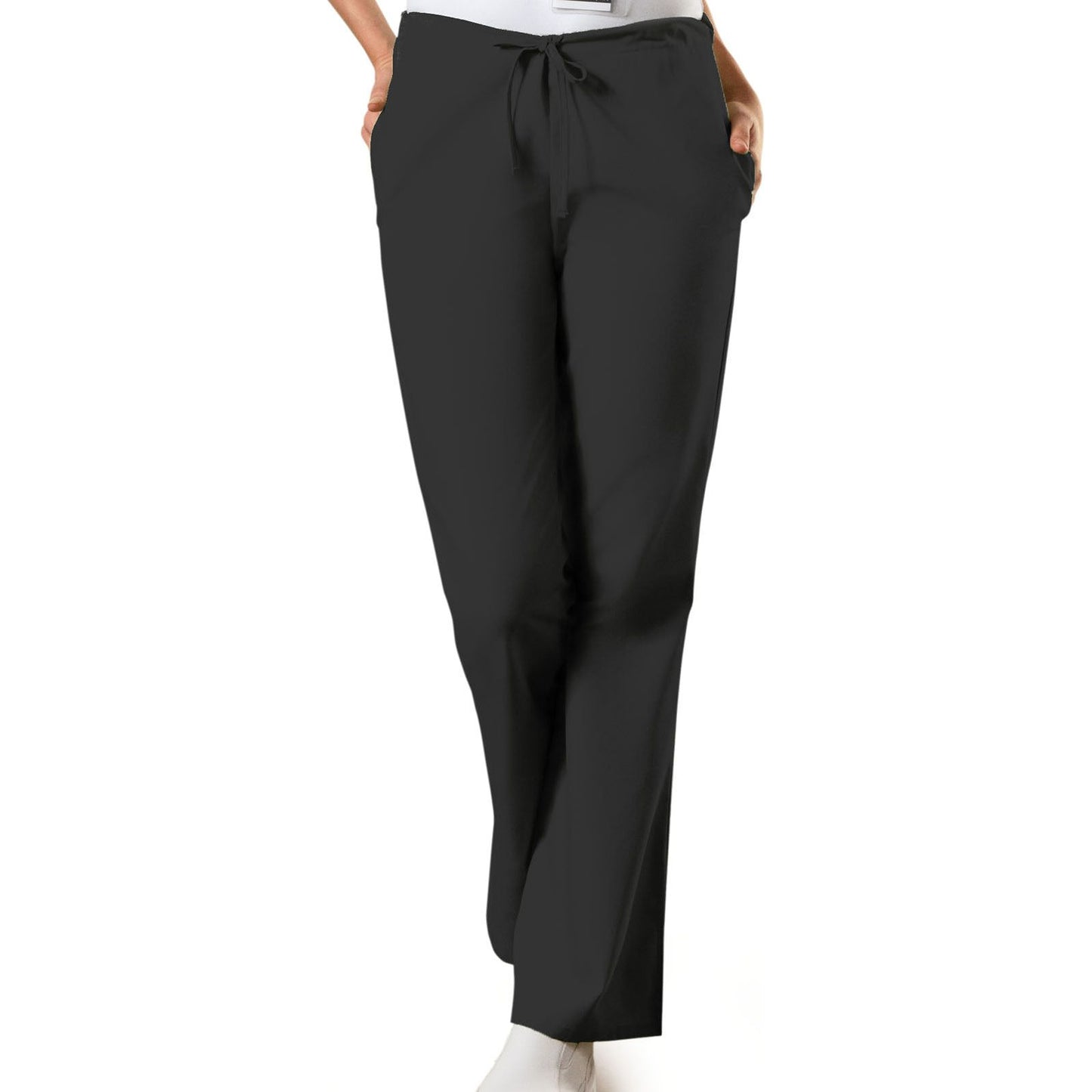 Natural Rise Flare Leg Drawstring Pant
