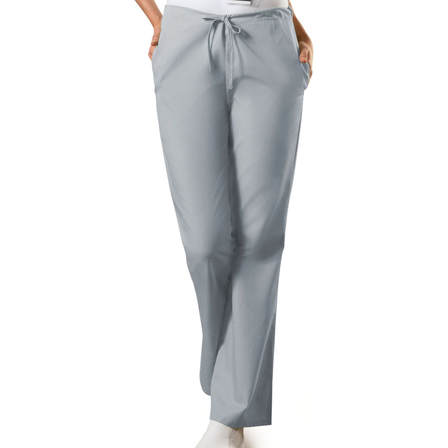 Natural Rise Flare Leg Drawstring Pant