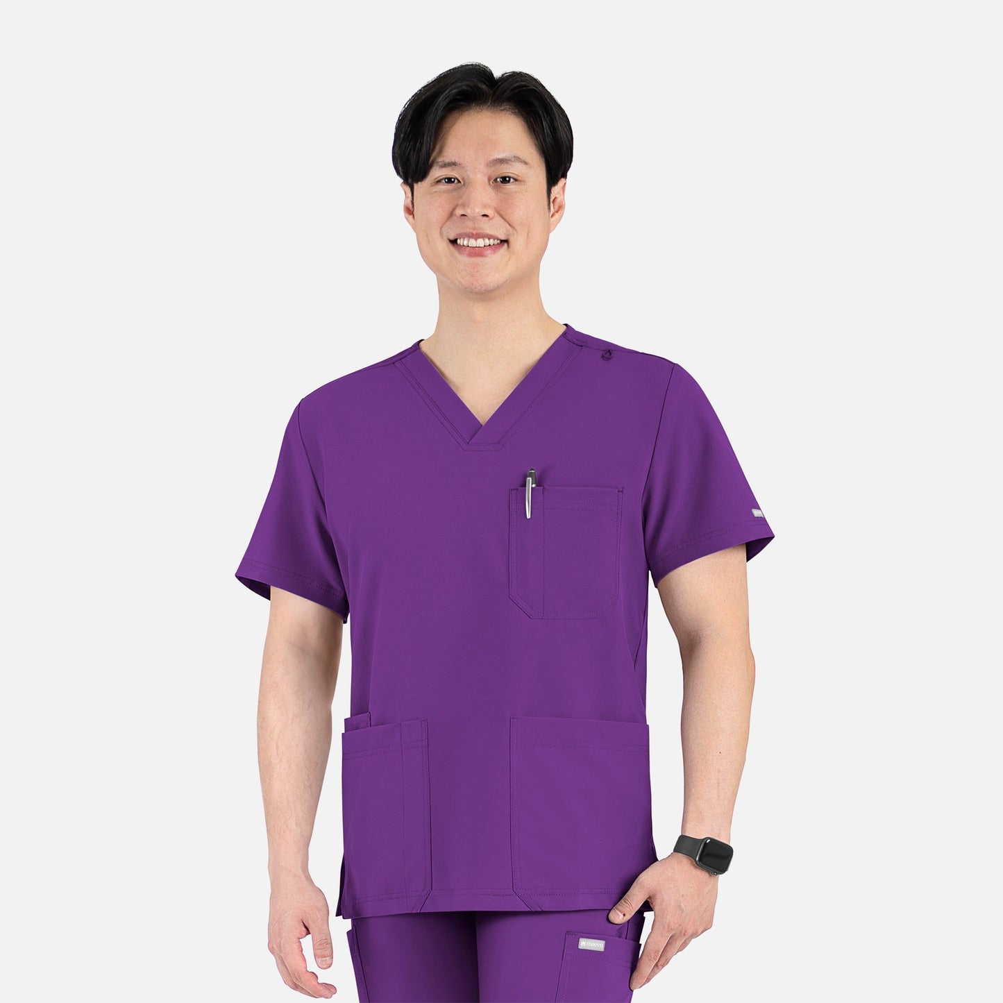 Men's 4 Pocket Banded V-Neck Top