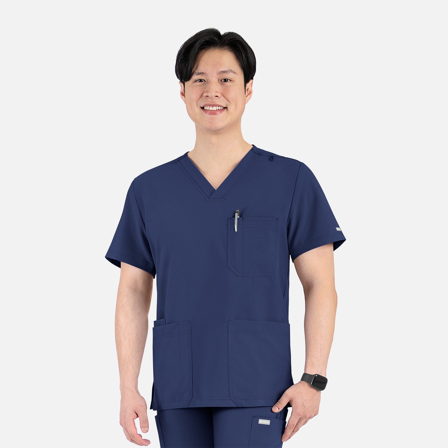 Men's 4 Pocket Banded V-Neck Top