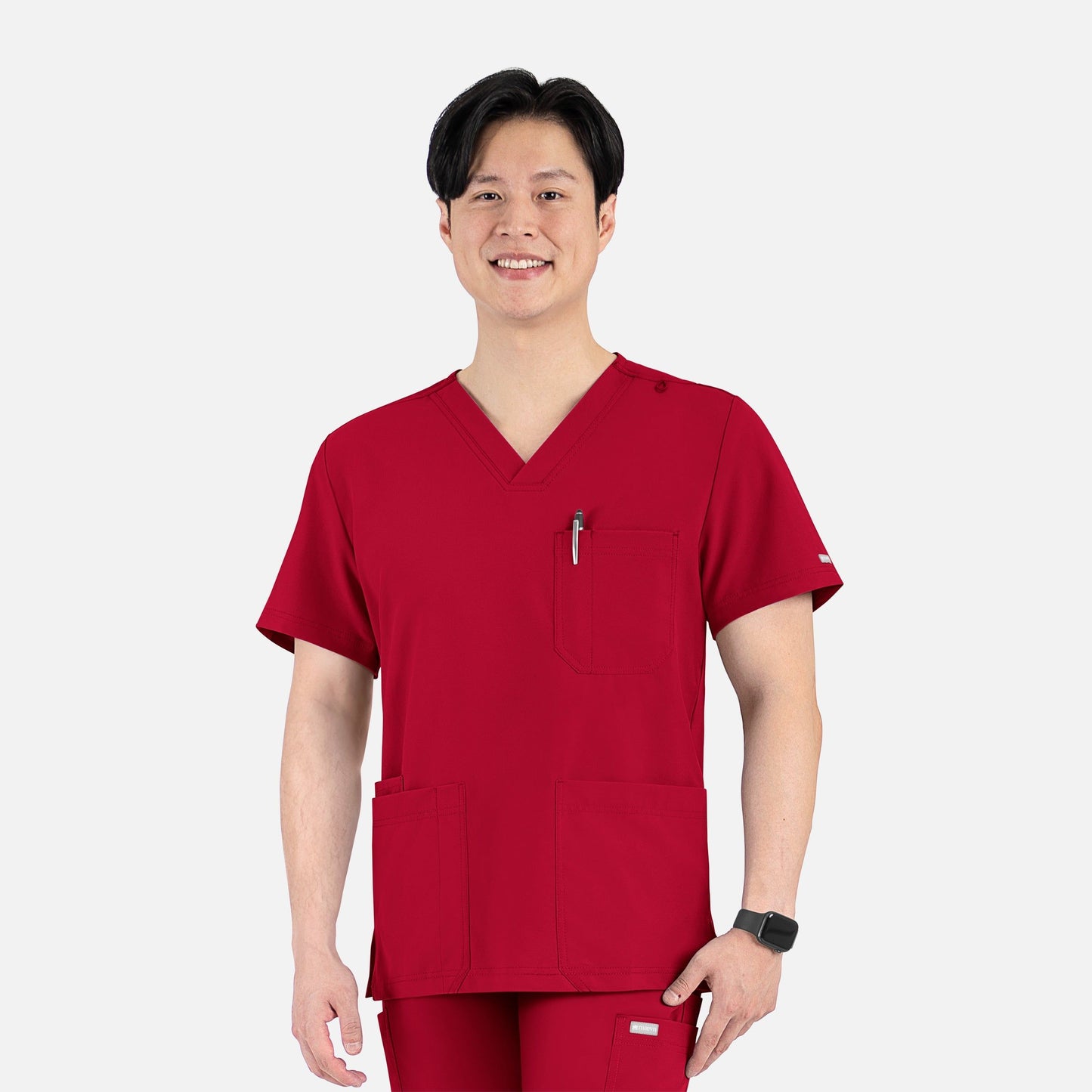 Men's 4 Pocket Banded V-Neck Top