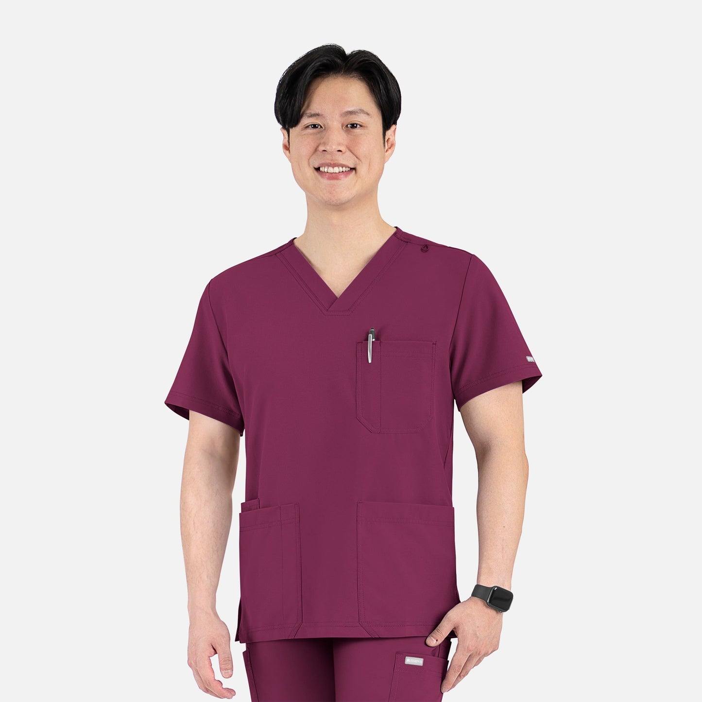 Men's 4 Pocket Banded V-Neck Top