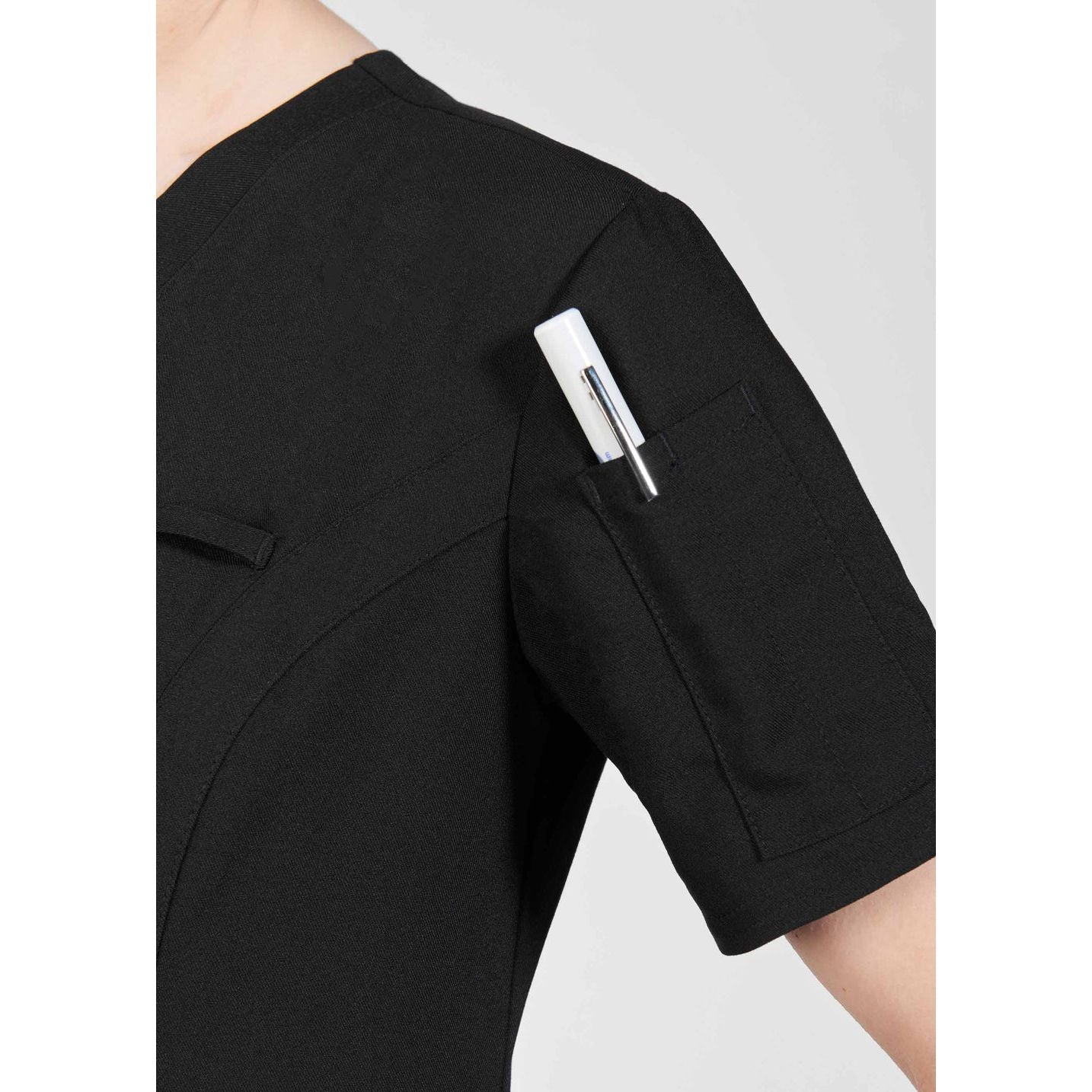 V-Neck Solid Color Scrub Top The Cathy