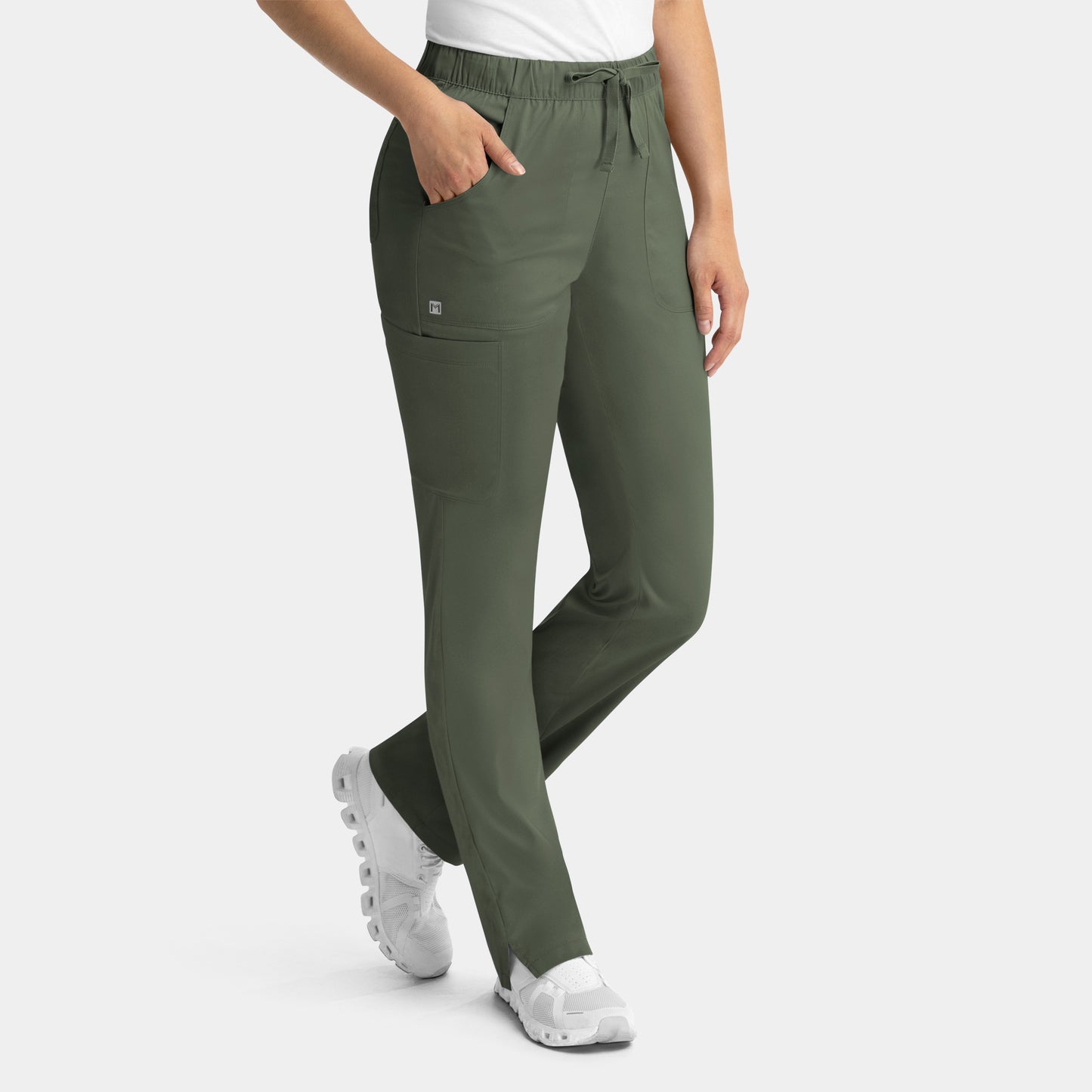 Women's Full Elastic Waistband Cargo Pant