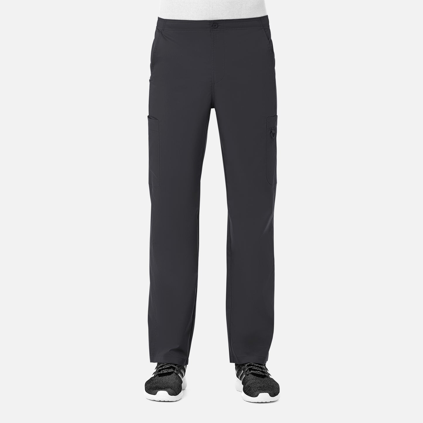 Men Half Elastic Fly Front 8-Pocket Cargo Pant