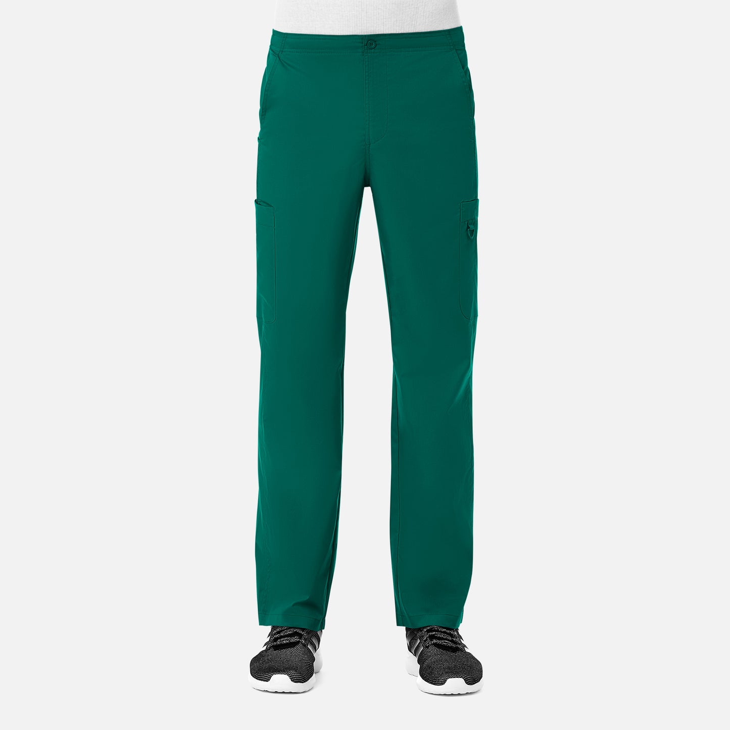 Men Half Elastic Fly Front 8-Pocket Cargo Pant