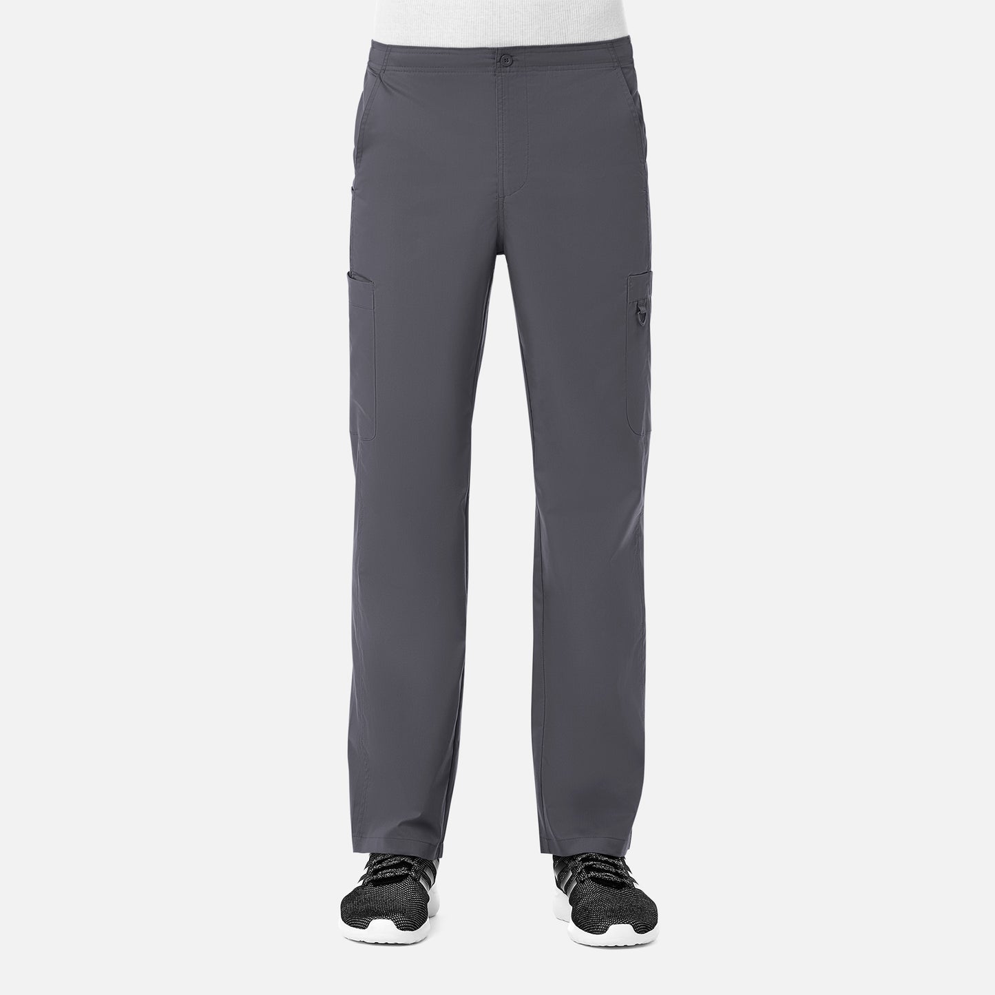 Men Half Elastic Fly Front 8-Pocket Cargo Pant