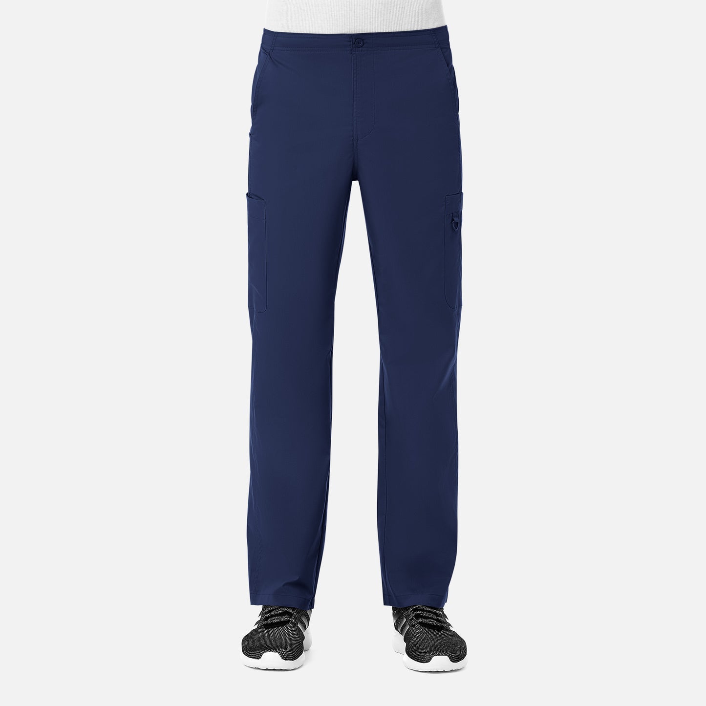 Men Half Elastic Fly Front 8-Pocket Cargo Pant