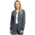Solid Scrub Jacket Women's 3-Pocket Warm-Up by Marvella