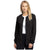 Solid Scrub Jacket Women's 3-Pocket Warm-Up by Marvella