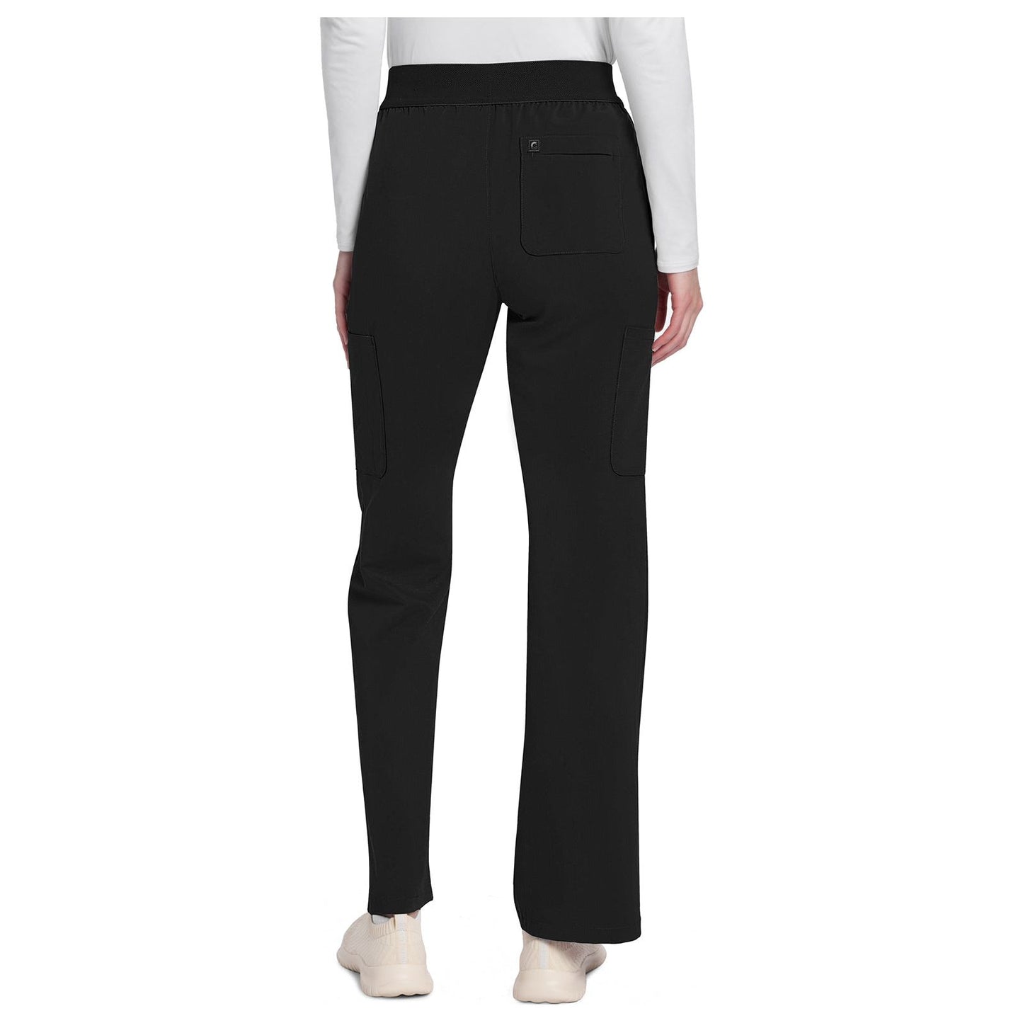 Mid Rise Pull-On Moderate Flare Leg Pant