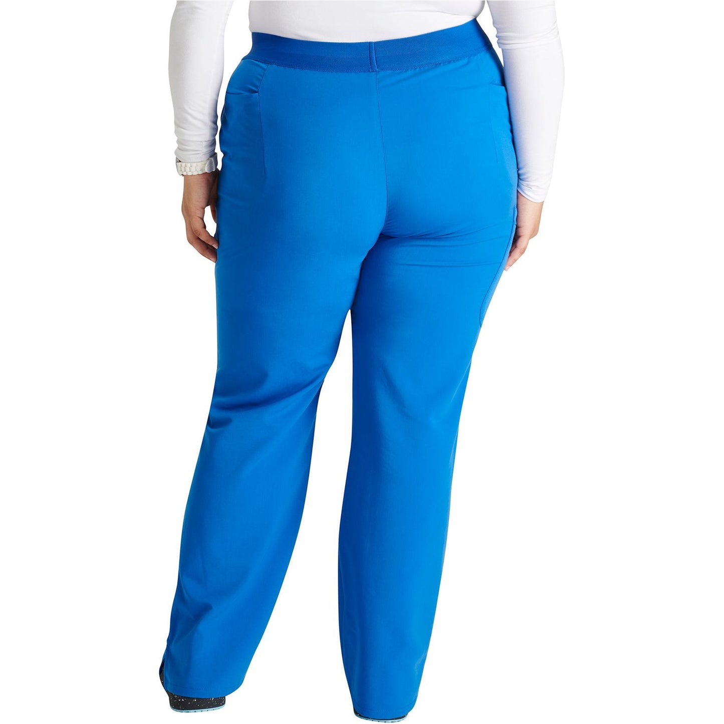 Mid Rise Pull-on Straight Leg Pant