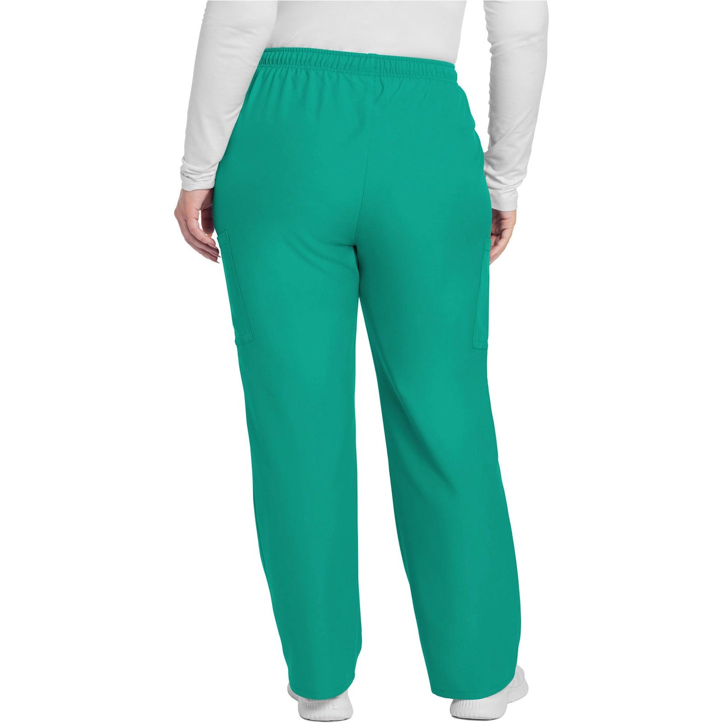 Mid Rise Pull-on Slim Leg Cargo Pant