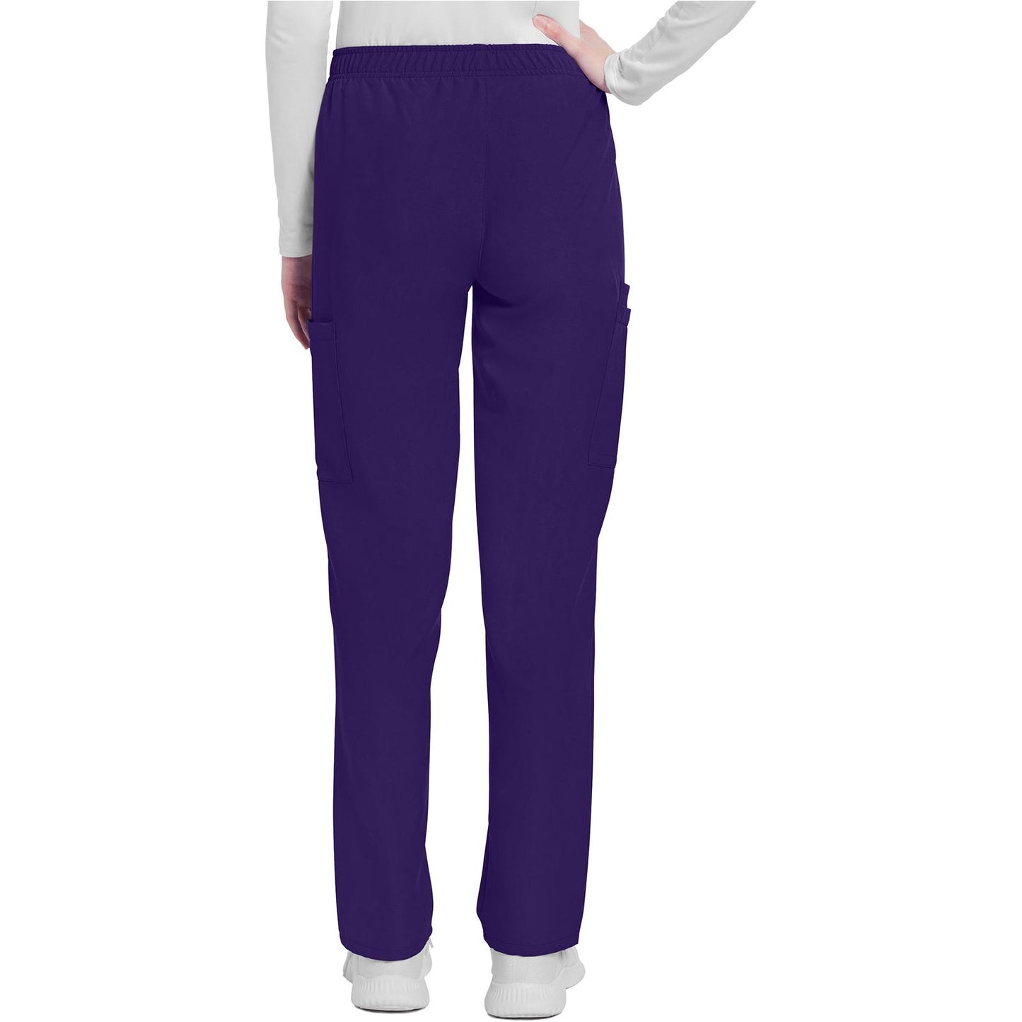 Mid Rise Pull-on Slim Leg Cargo Pant