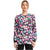 Snap Front Print Warm-up Jacket