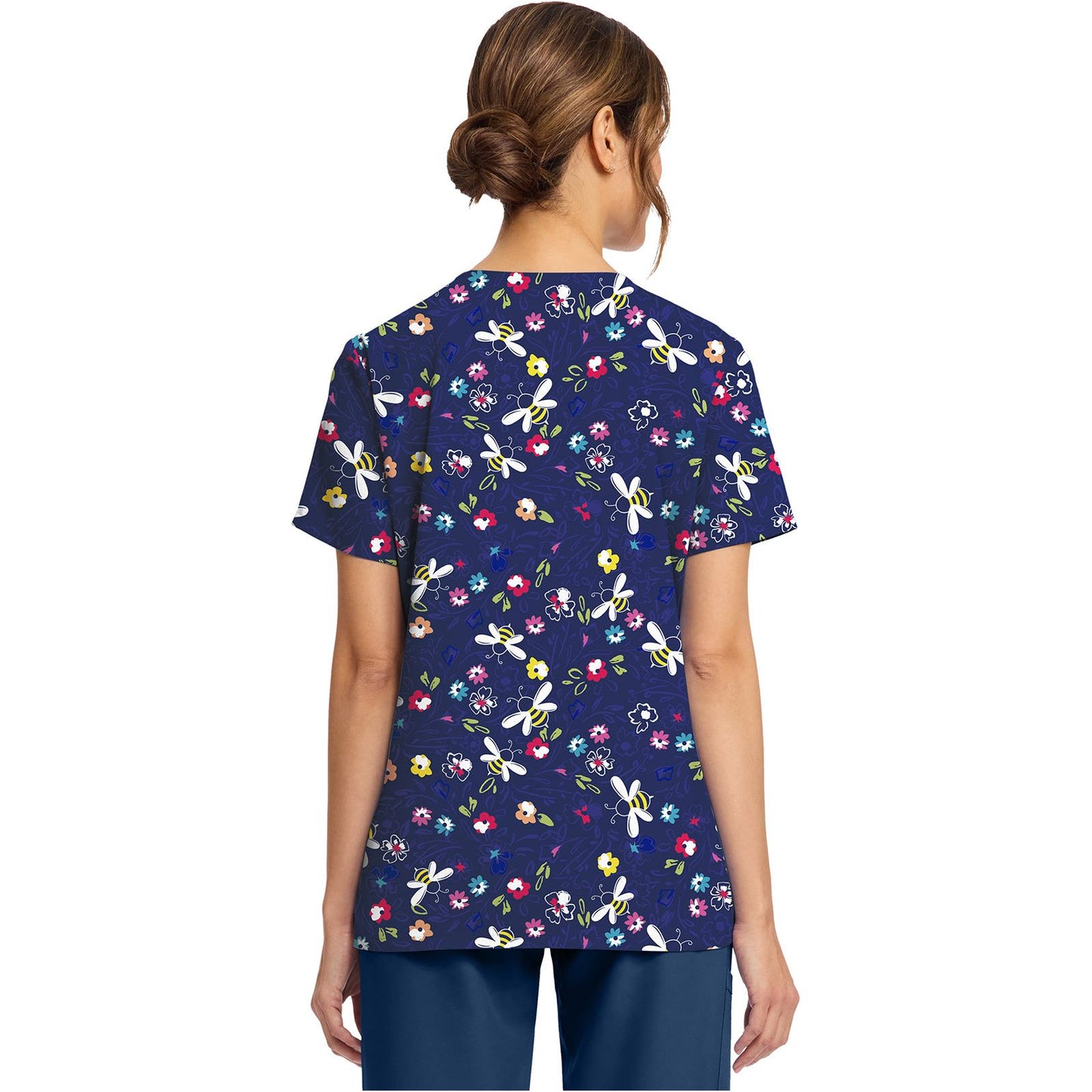 Women's Print V-Neck Top