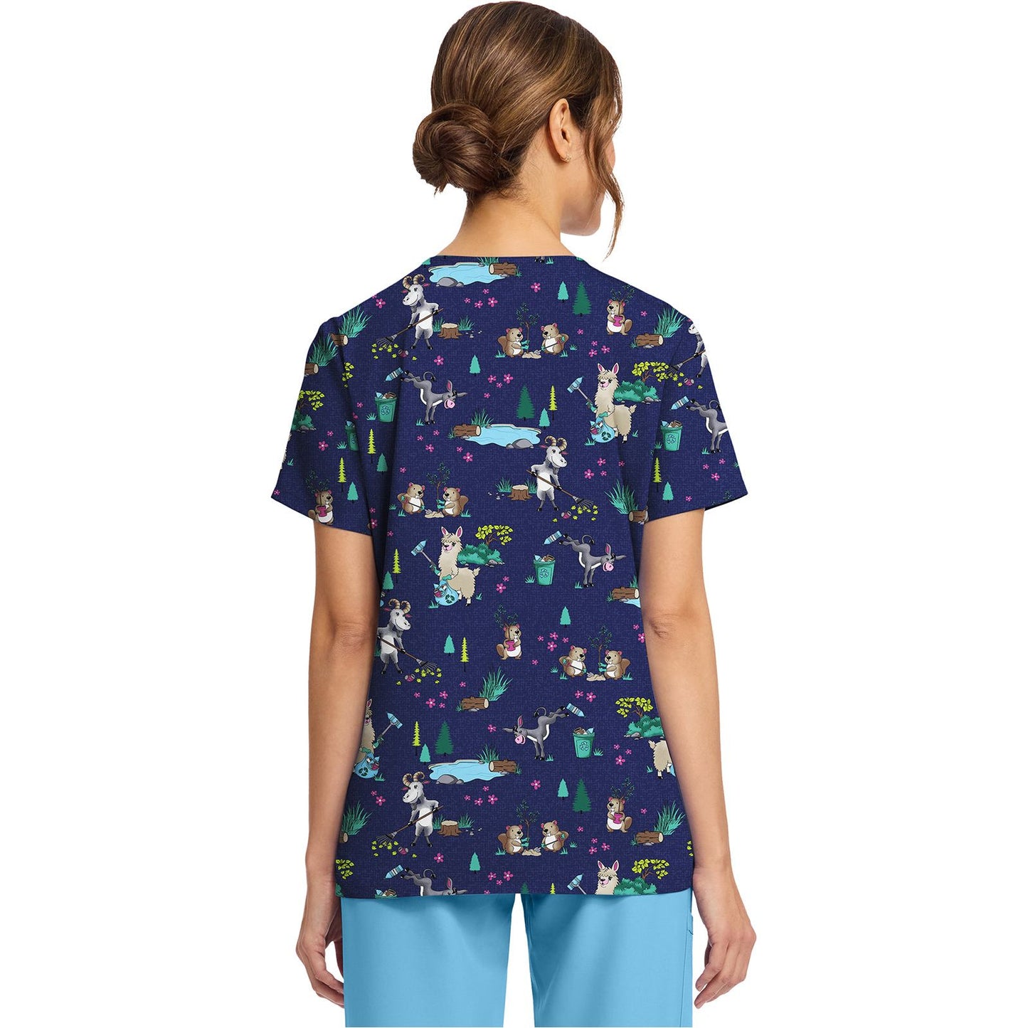 Women's Print V-Neck Top