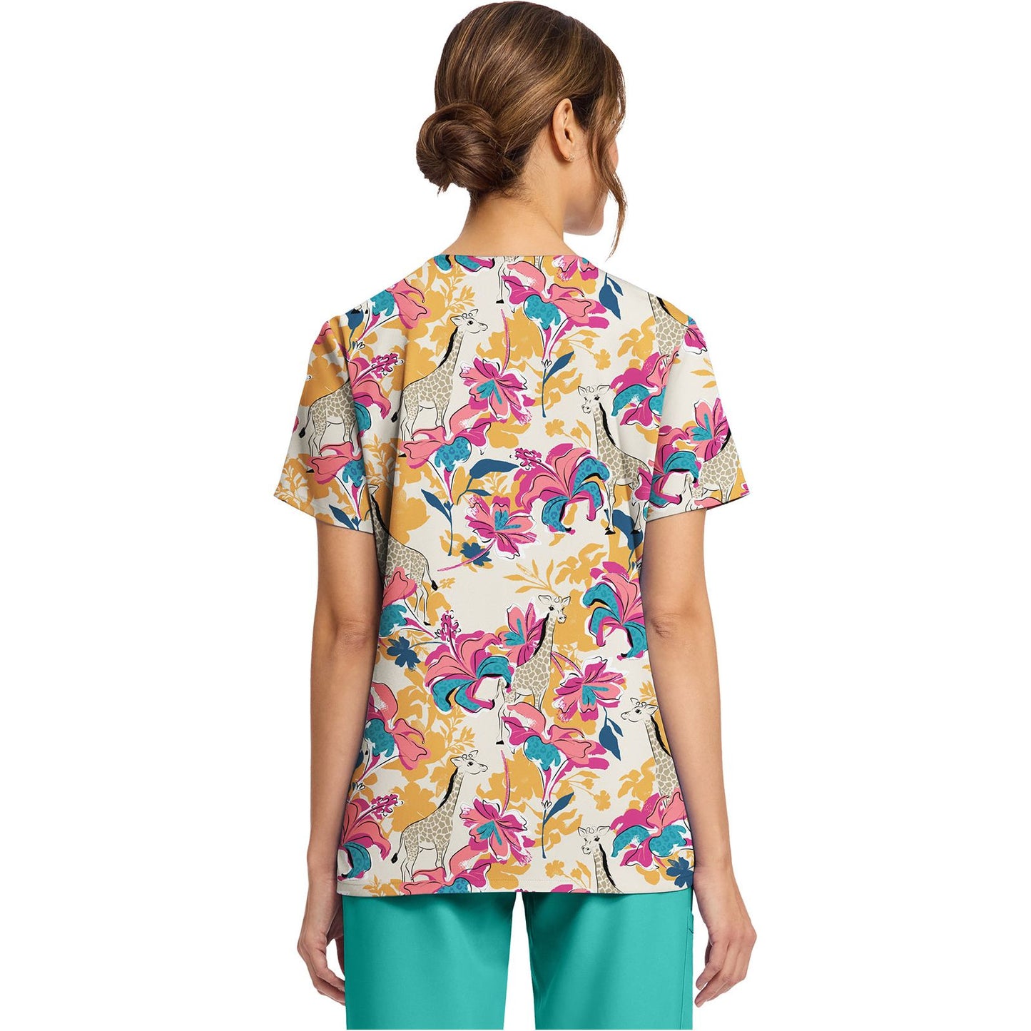 Women's Print V-Neck Top