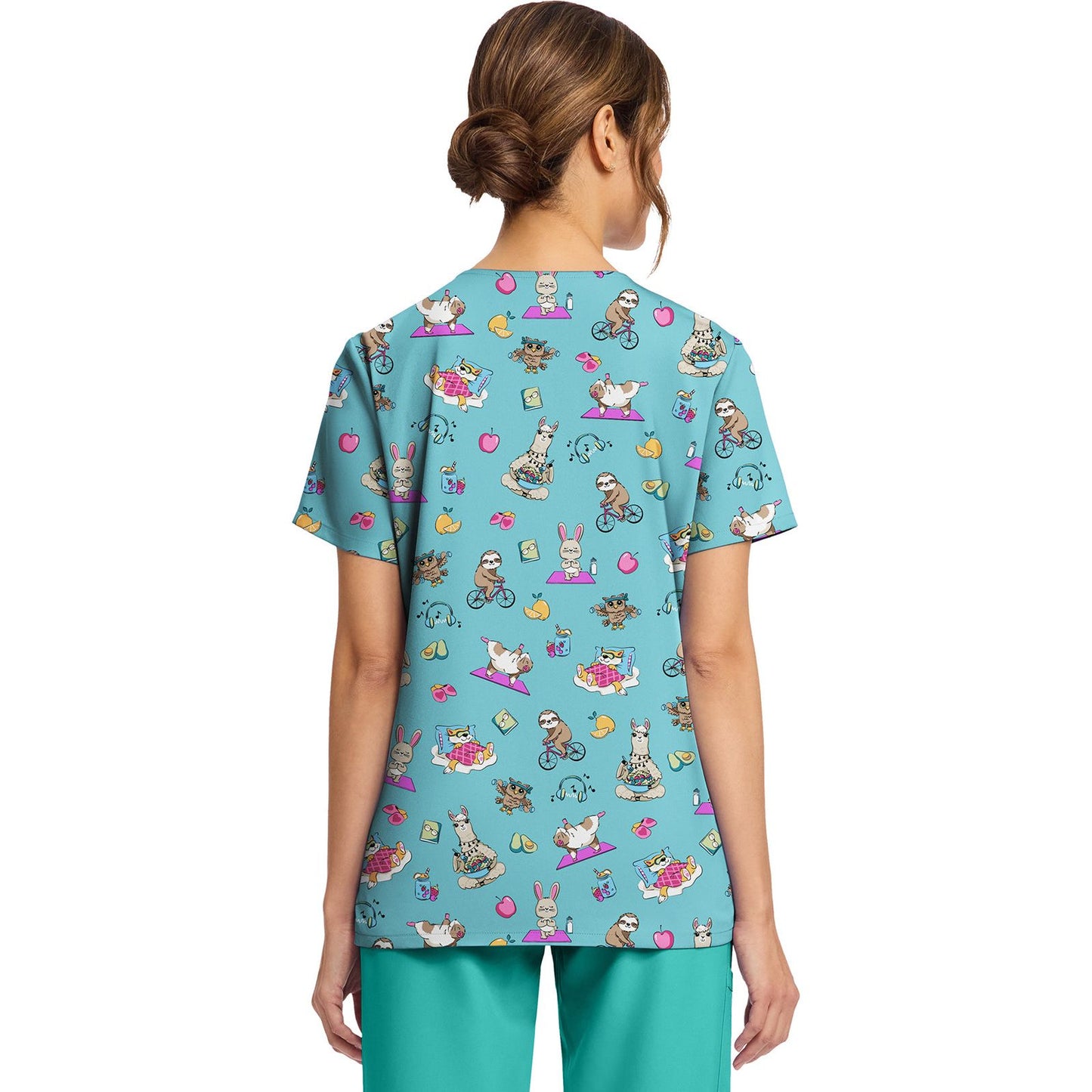 Women's Print V-Neck Top