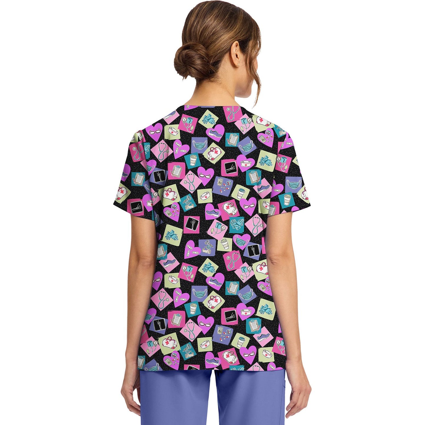 Women's Print V-Neck Top