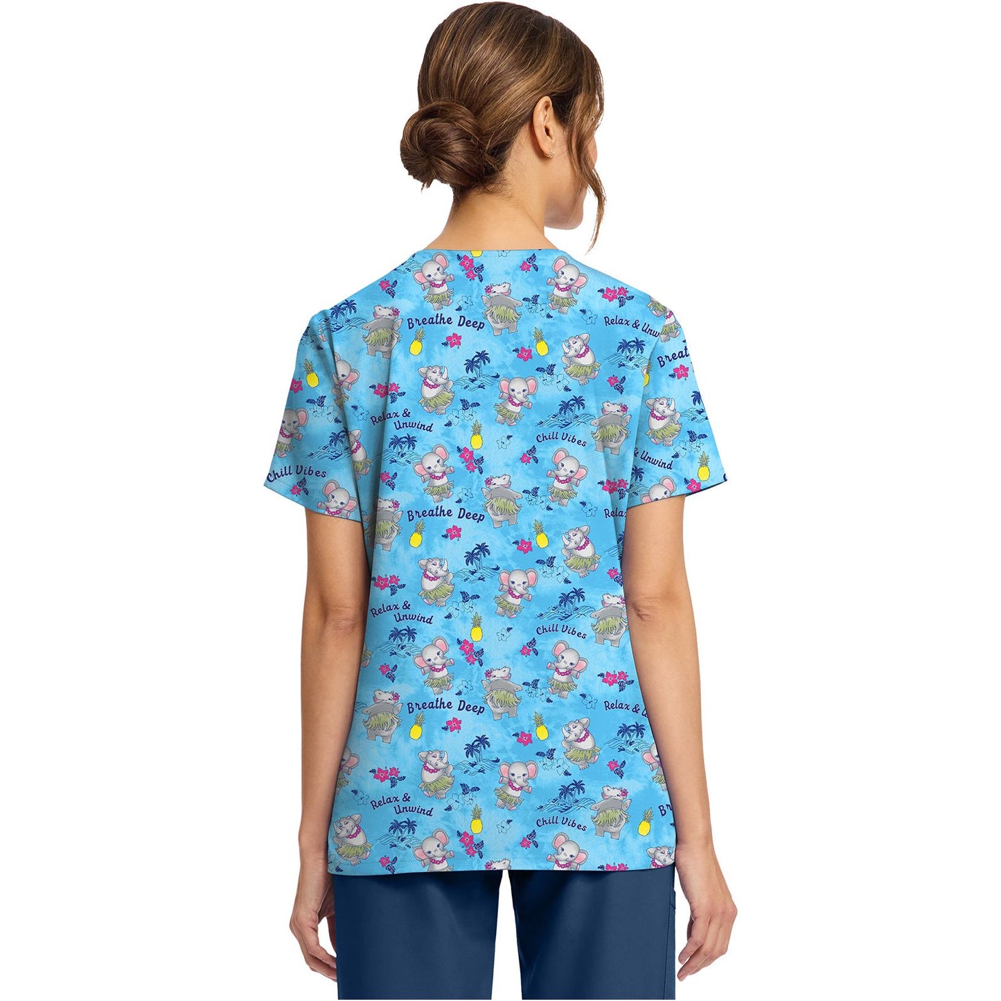 Women's Print V-Neck Top