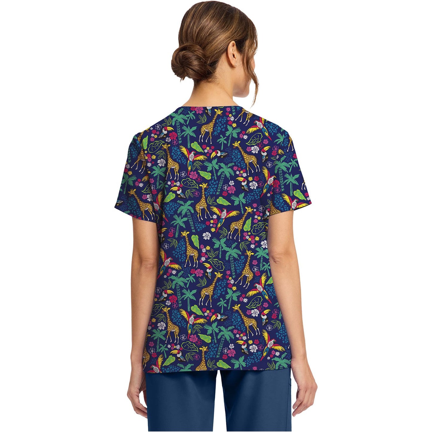 Women's Print V-Neck Top