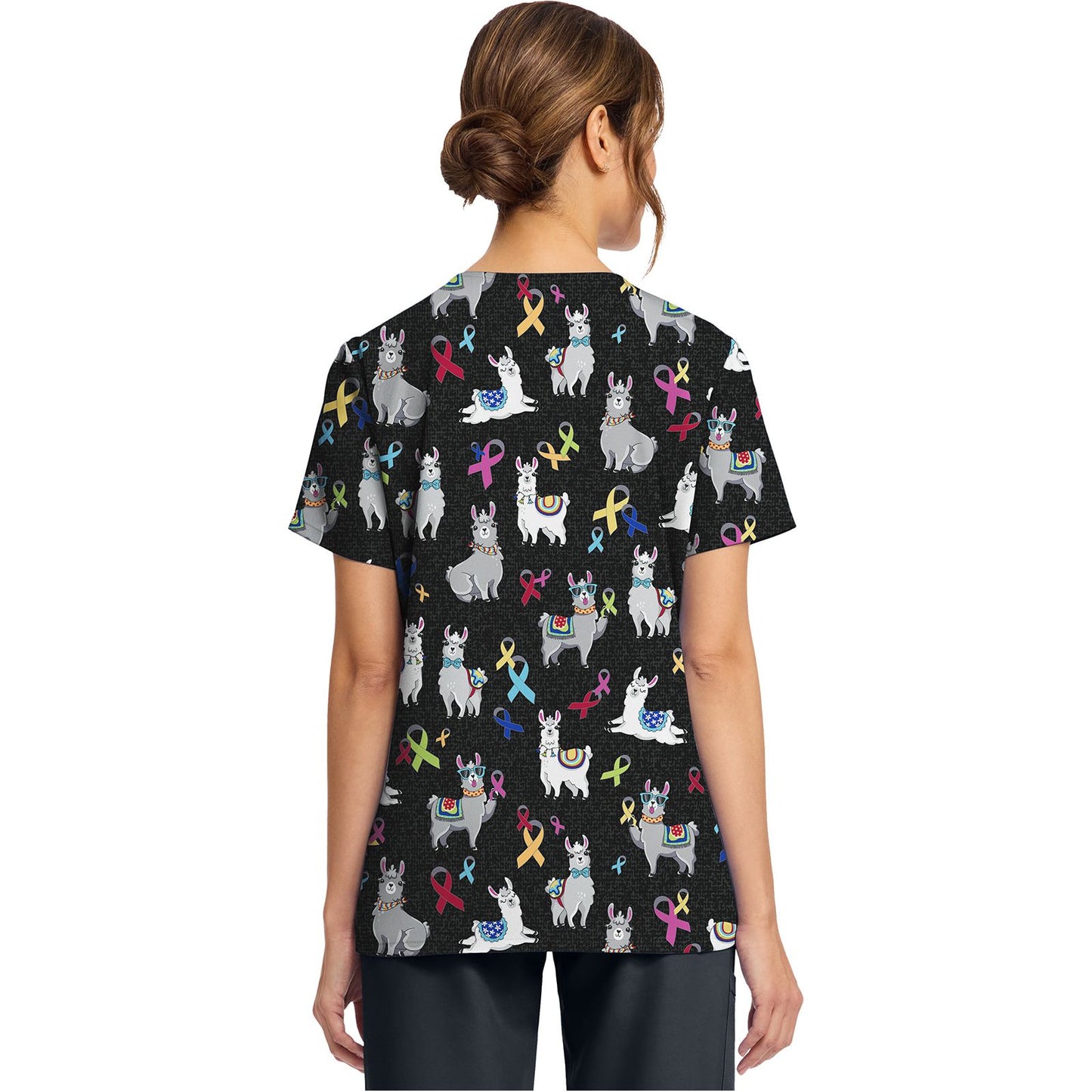 Women's Print V-Neck Top