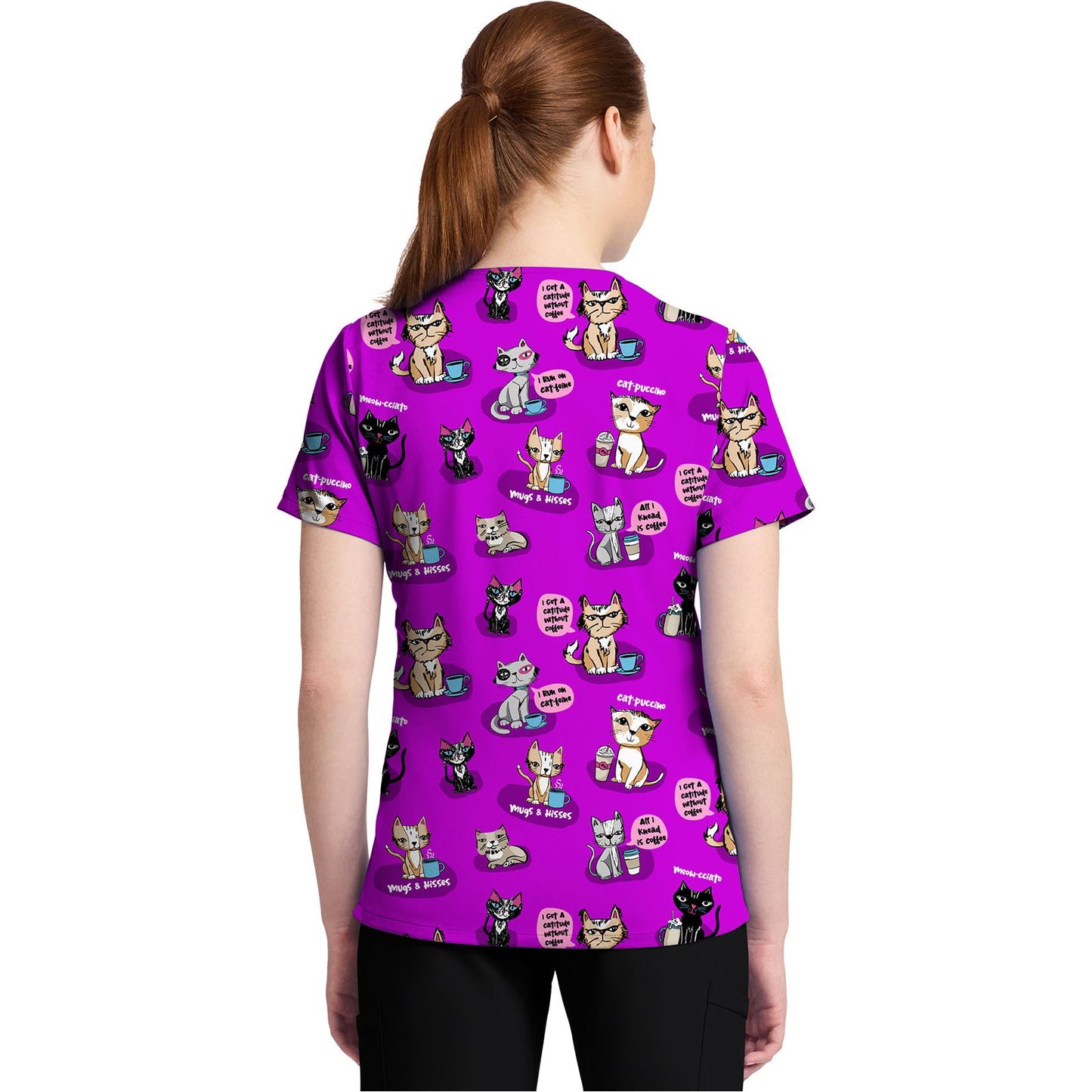 Women's High-Low V-Neck Top