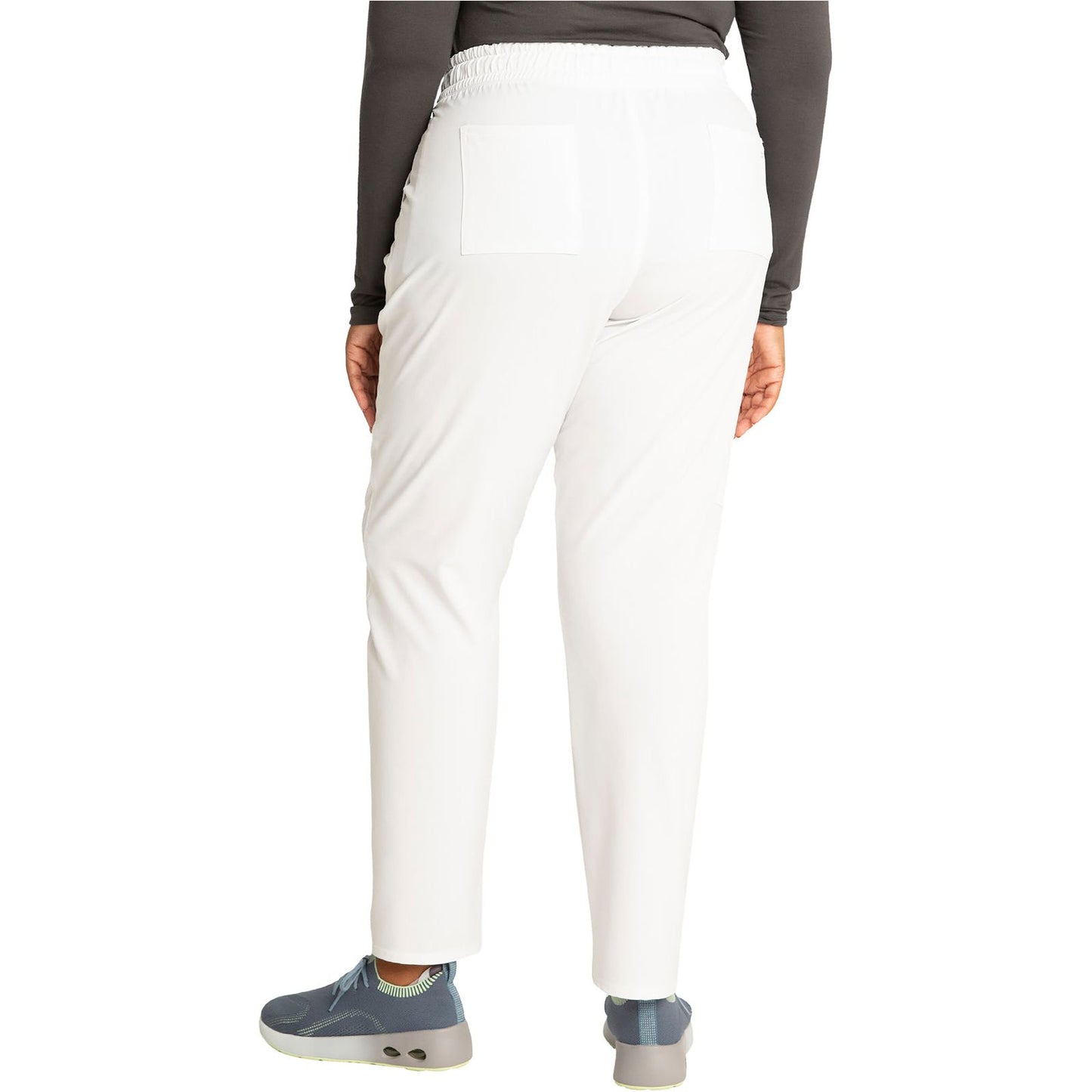 Mid Rise Drawstring Tapered Leg Pant