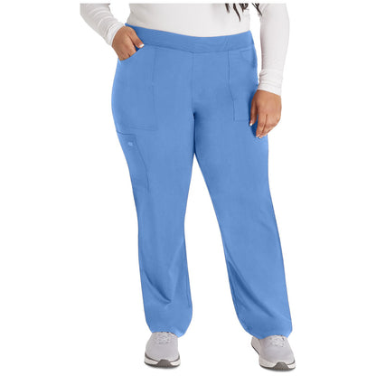 Mid Rise Tapered Leg Pull-on Pant