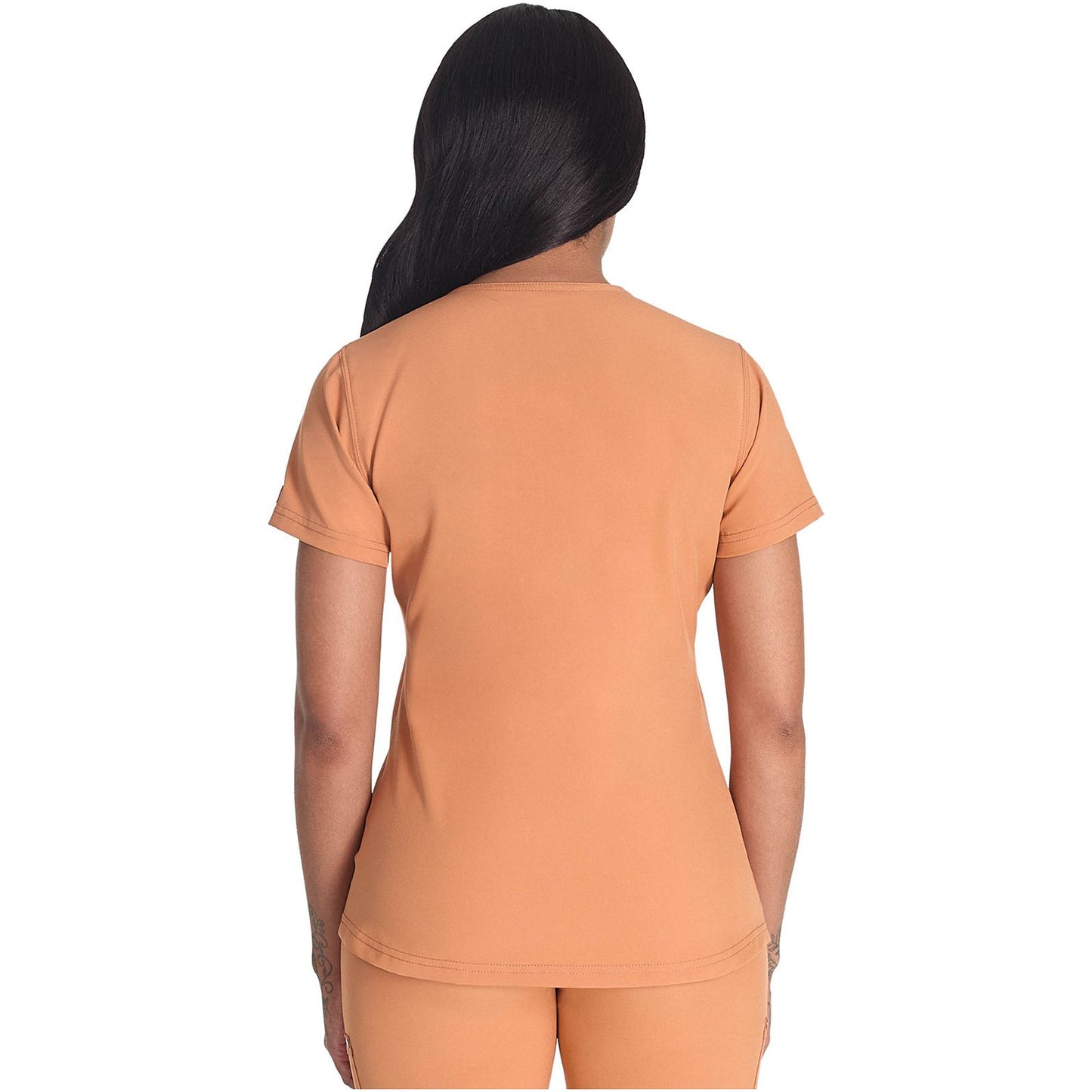 Round Neck Henley Top