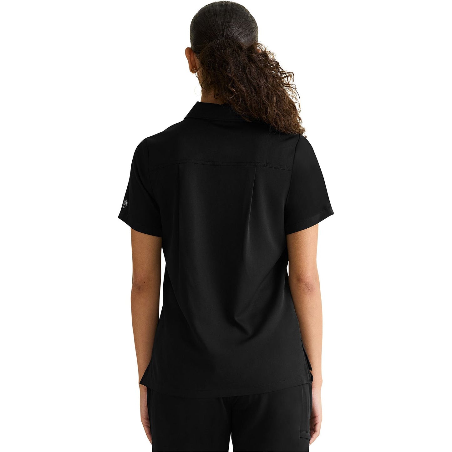 Kassie Hidden Zip Front Collar Shirt