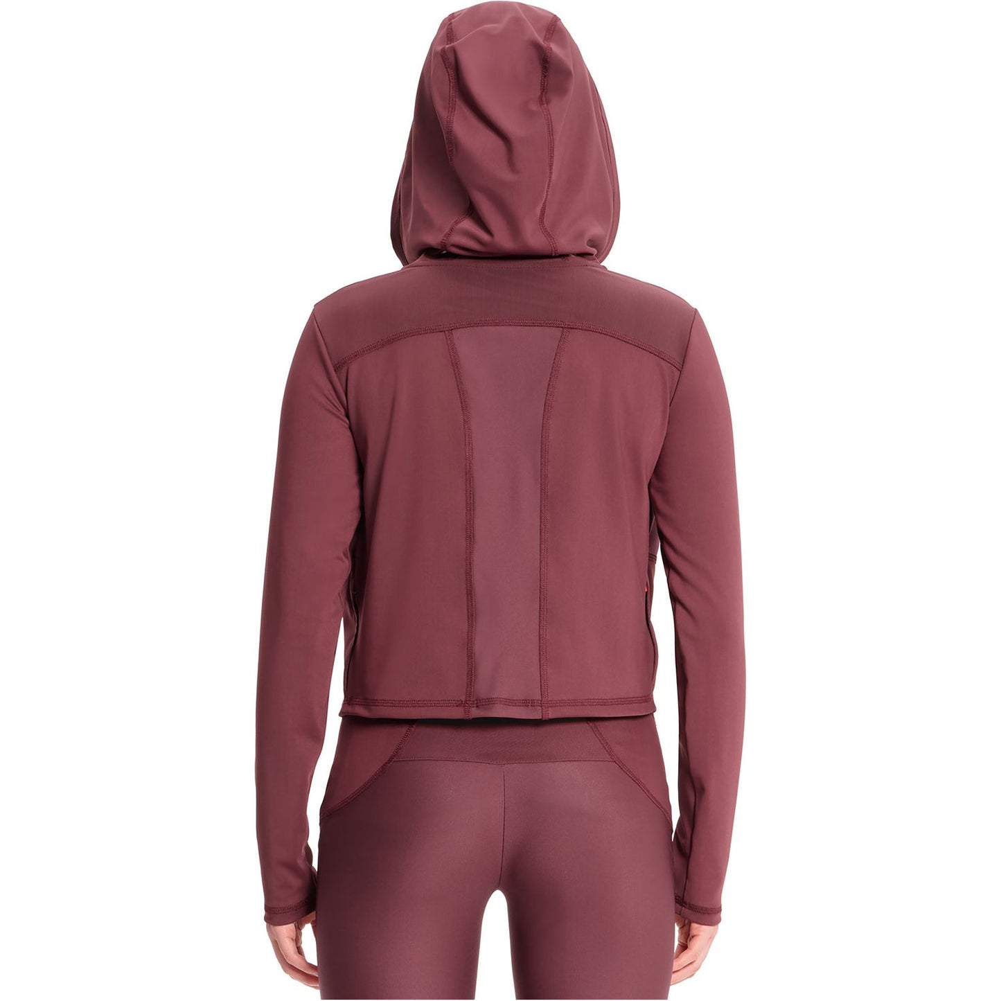 Mesh Zip Front Crop Jacket