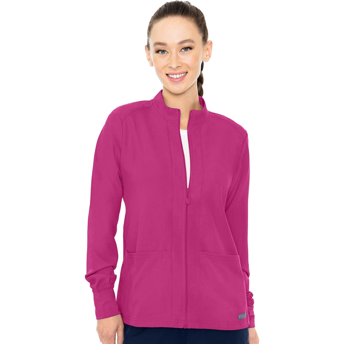 Zip Front Warm-Up With Shoulder Yokes