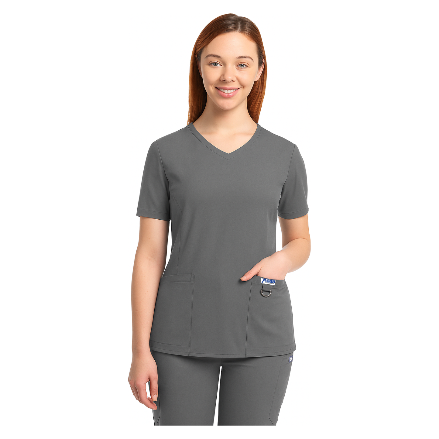 The Angie V-Neck Scrub Top by MOBB