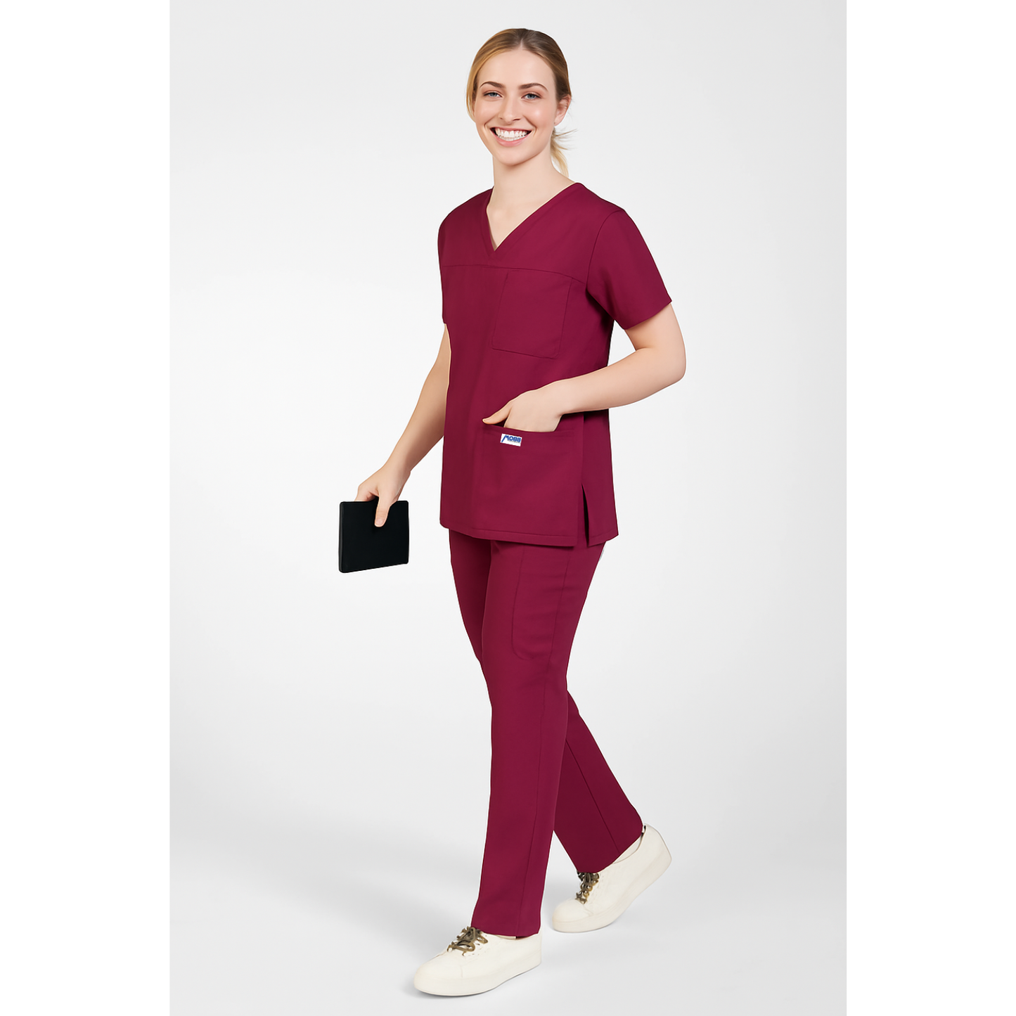 MOBB 3 Pocket V-Neck Scrub Top