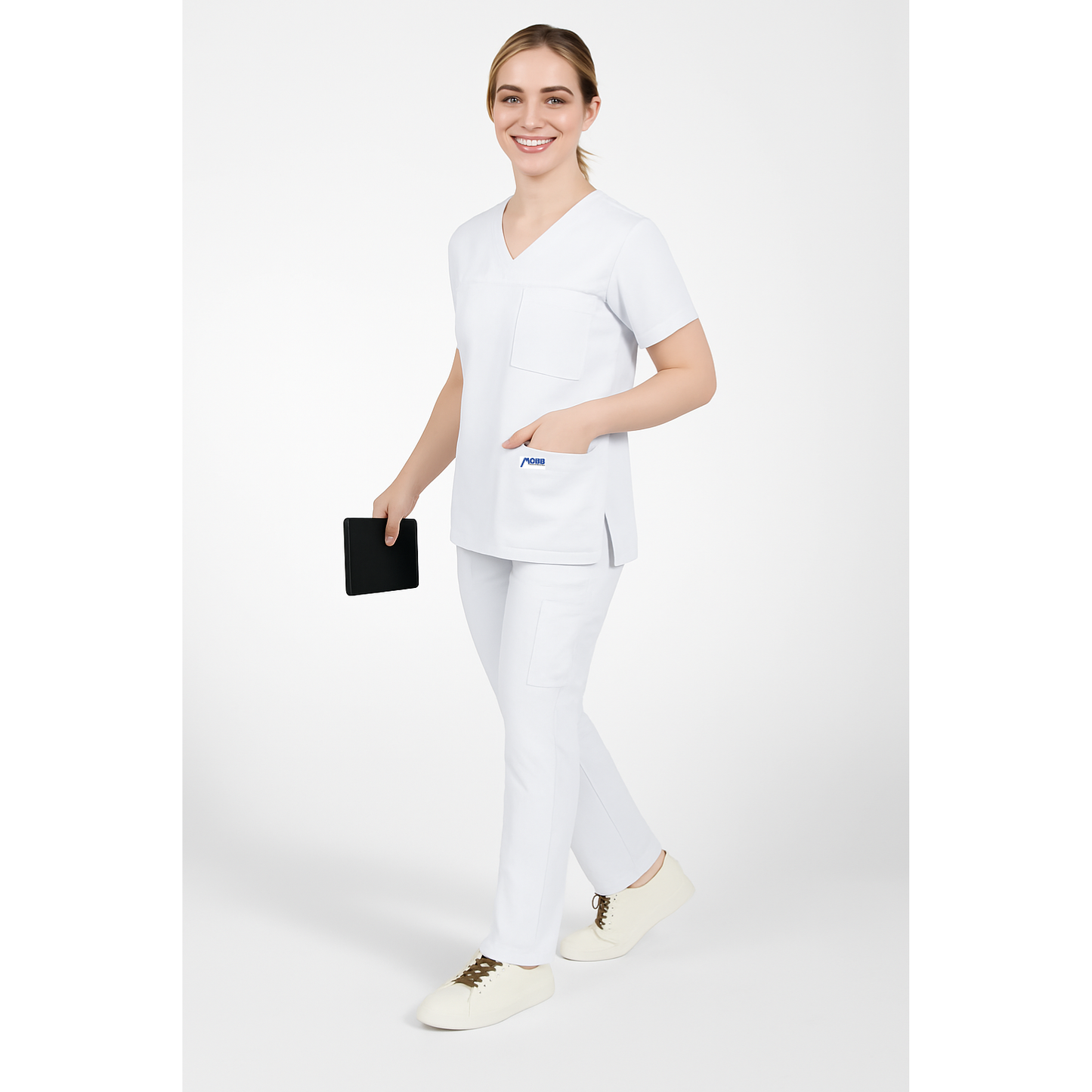 MOBB 3 Pocket V-Neck Scrub Top