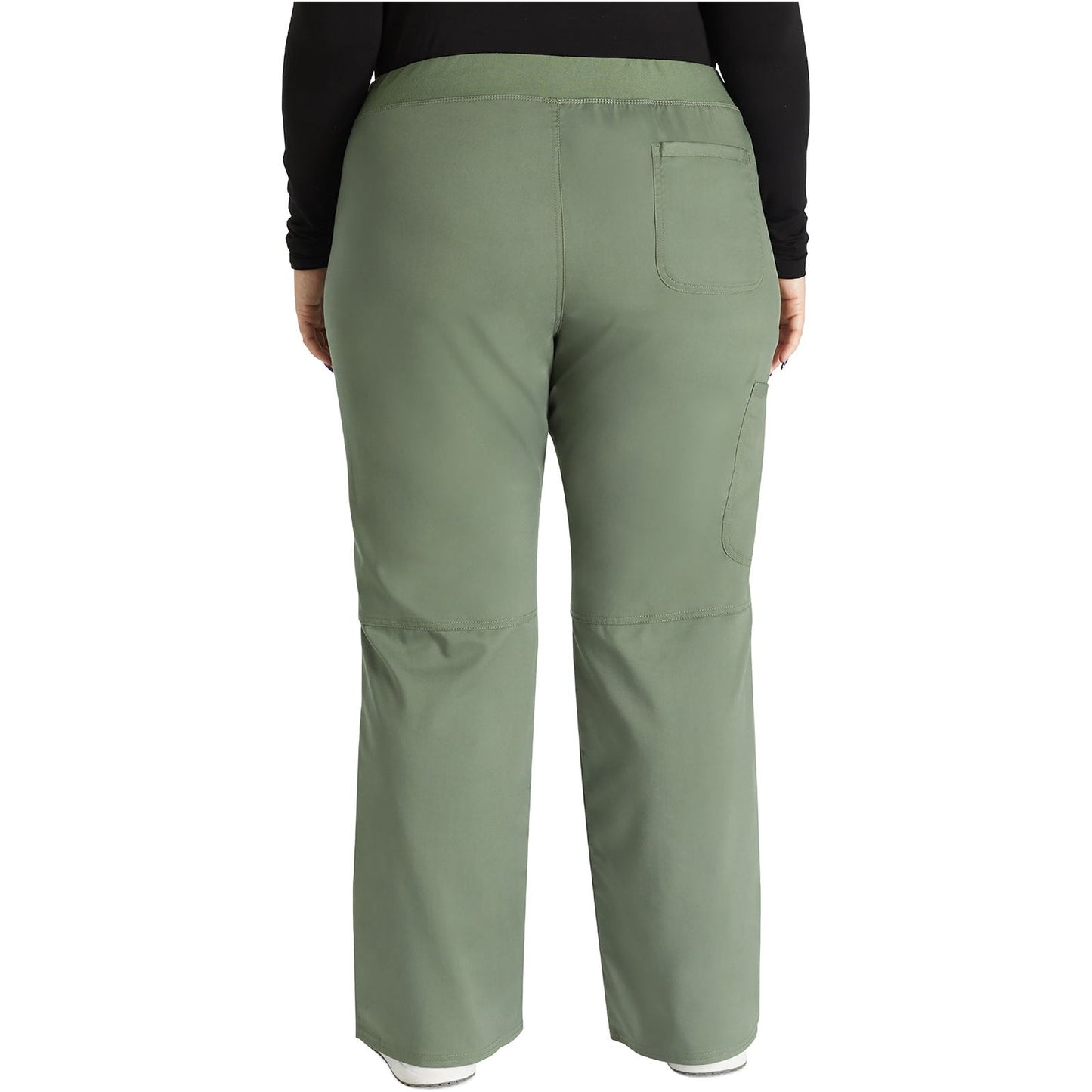 Mid Rise Straight Leg Pull-on Pant