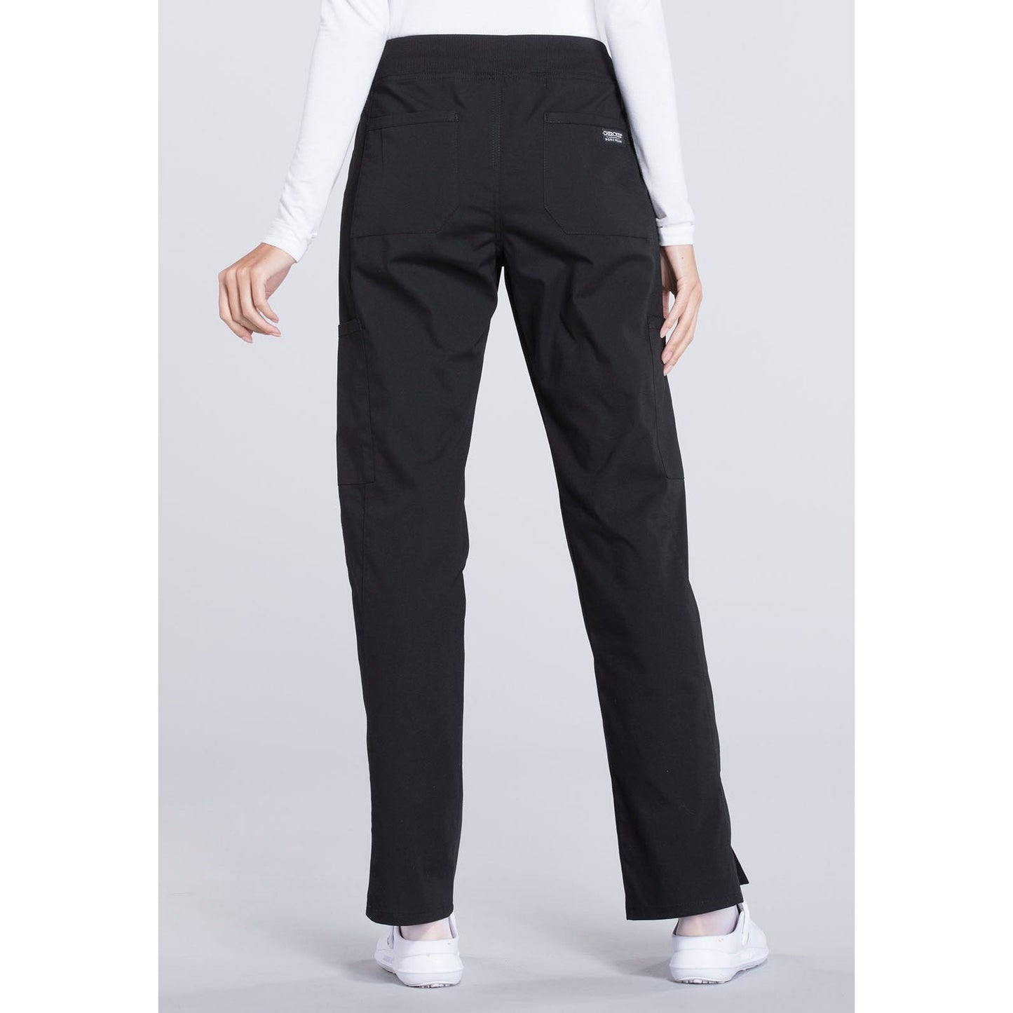 Mid Rise Straight Leg Pull-on Cargo Pant