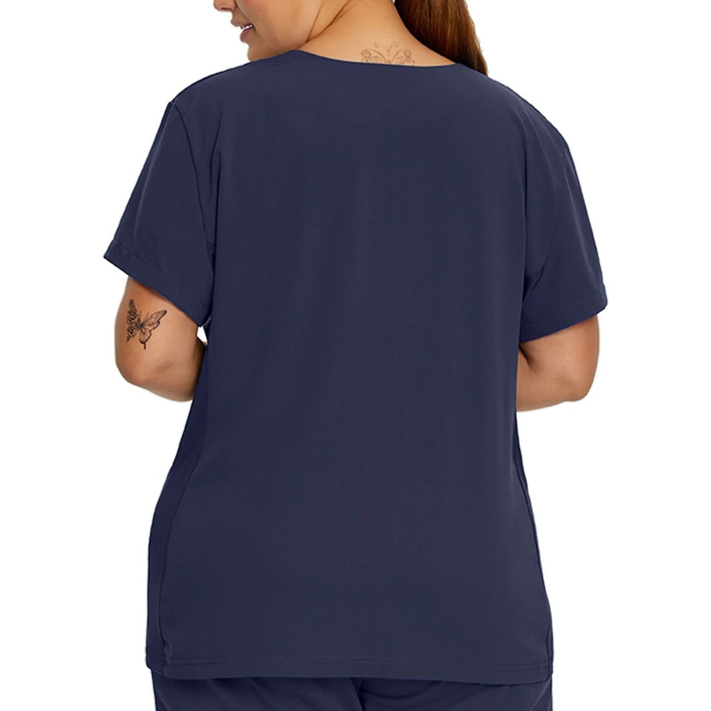 Solid Scrub Top by MARVELLA