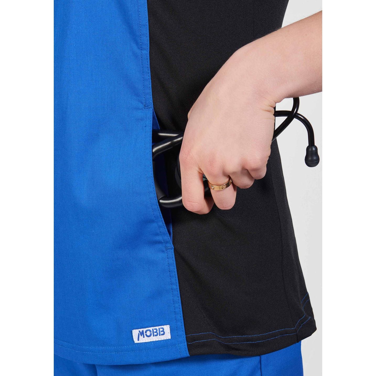 MOBB Flexi Stretchy Sides V-Neck Scrub Top