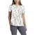 618 V-Neck Print WhiteCross Top