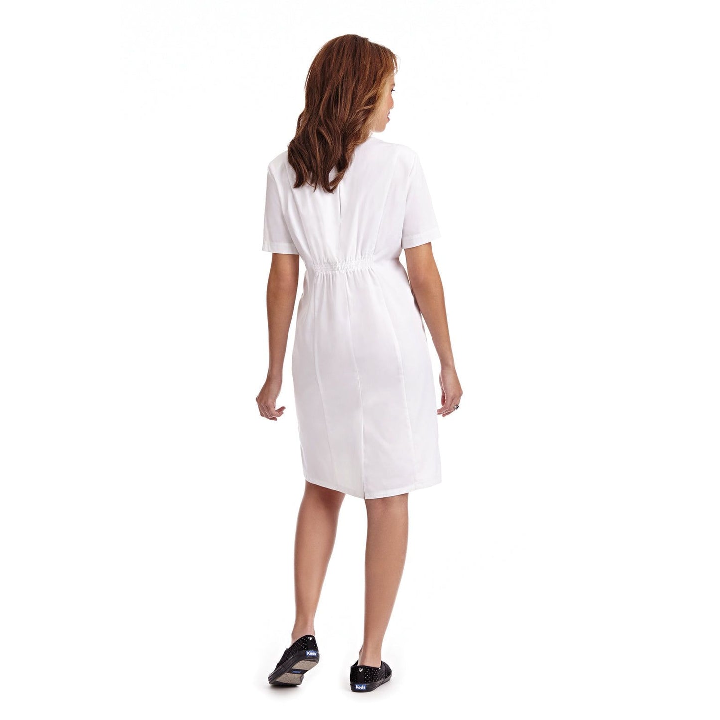 Zipper Front Scrub Dress