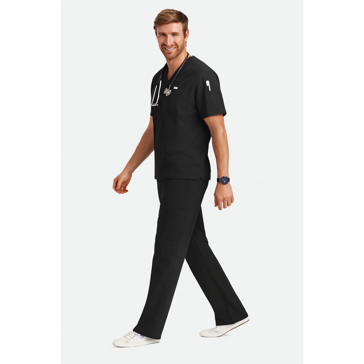 MOBB Unisex 5 Pocket Drawstring Scrub Set