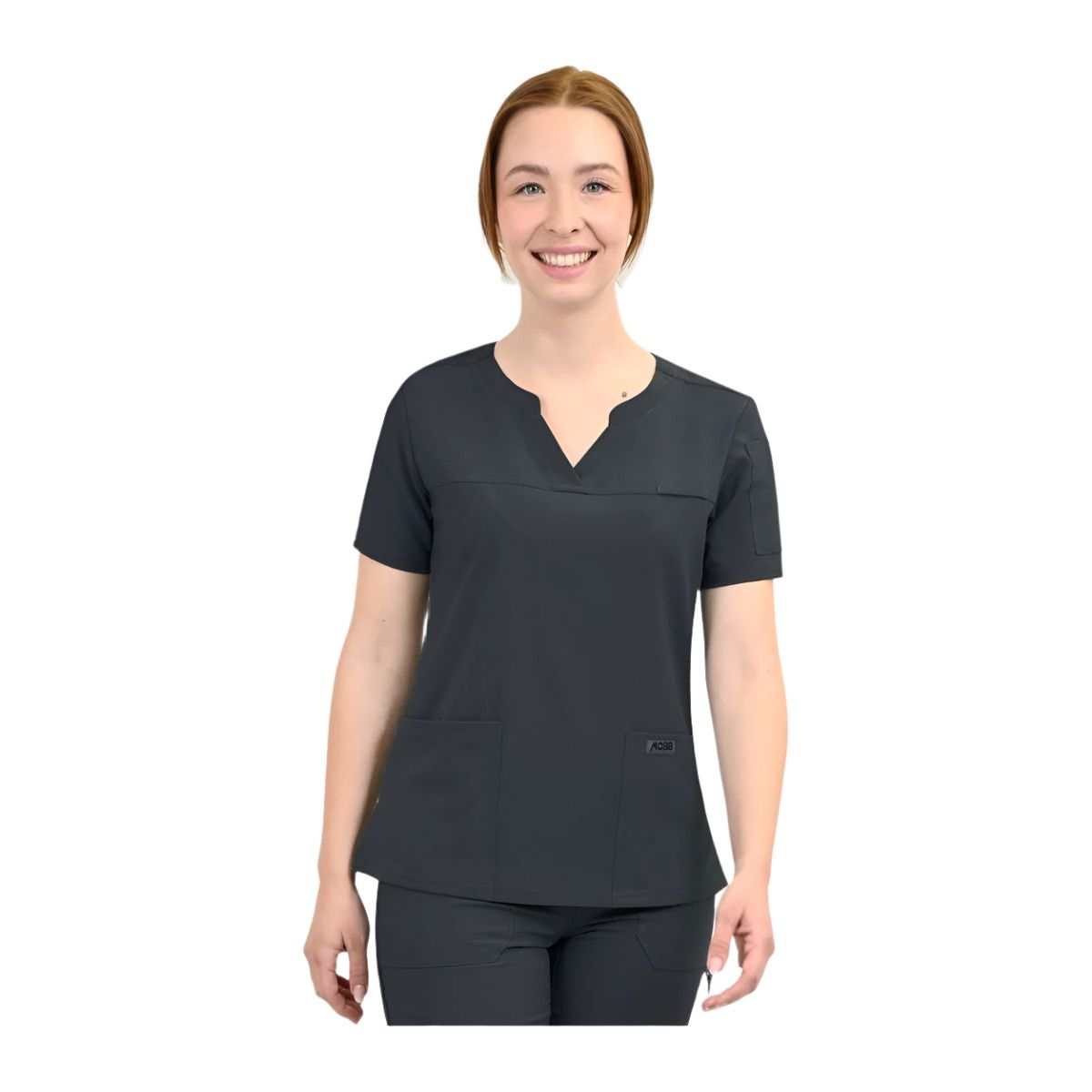 The Pria-Notch Neck Scrub Top