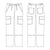 White Cross DUO Scrubs Men's Scrub Pants