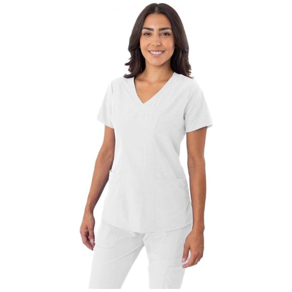 Scrub Top Zinnia Four-way Stretch Fabric